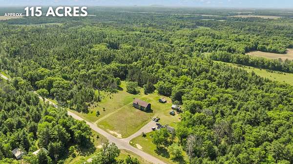 115 Acres of Recreational Land with Home for Sale in Arkdale, Wisconsin