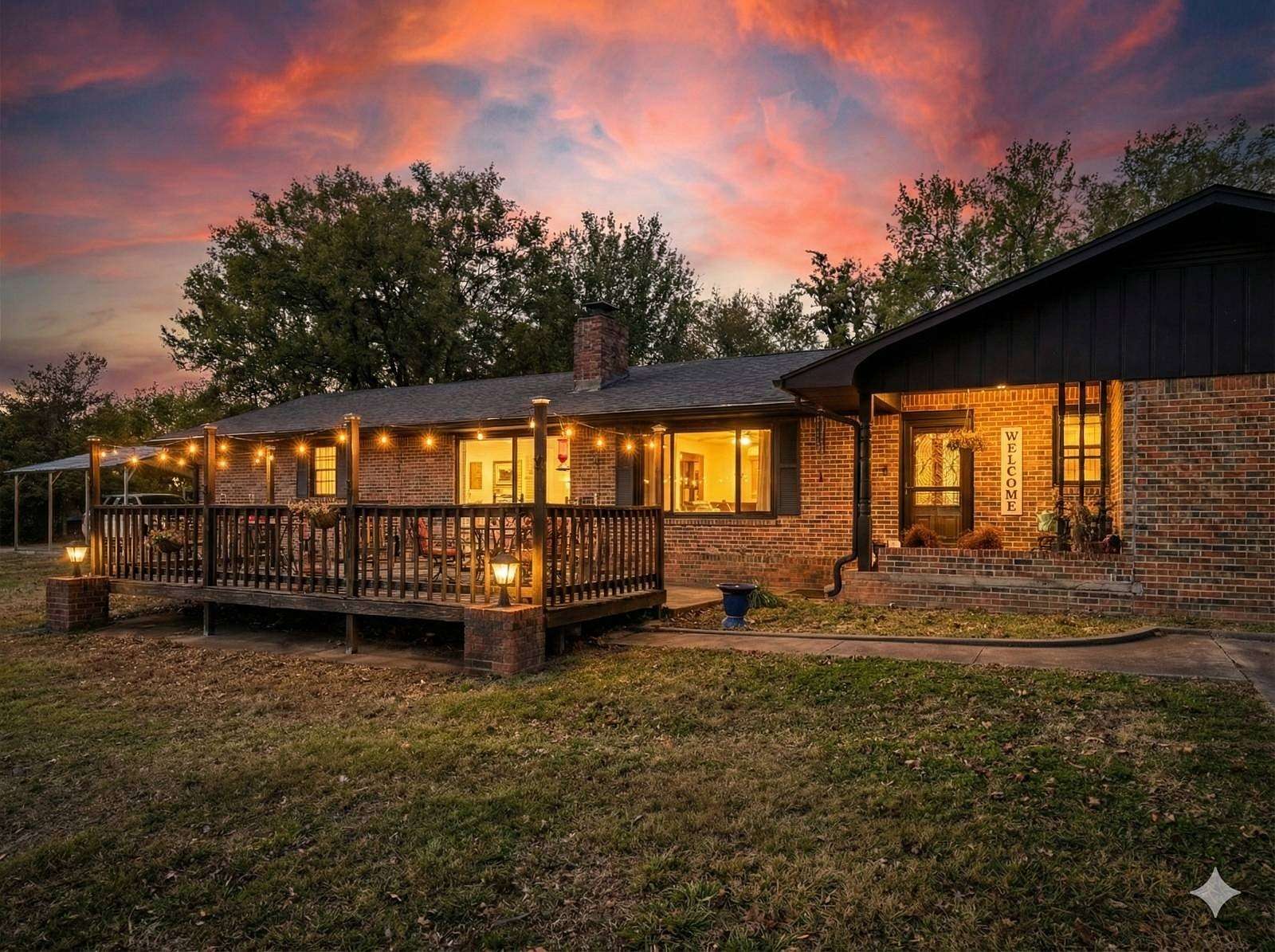 5.34 Acres of Residential Land with Home for Sale in McAlester, Oklahoma