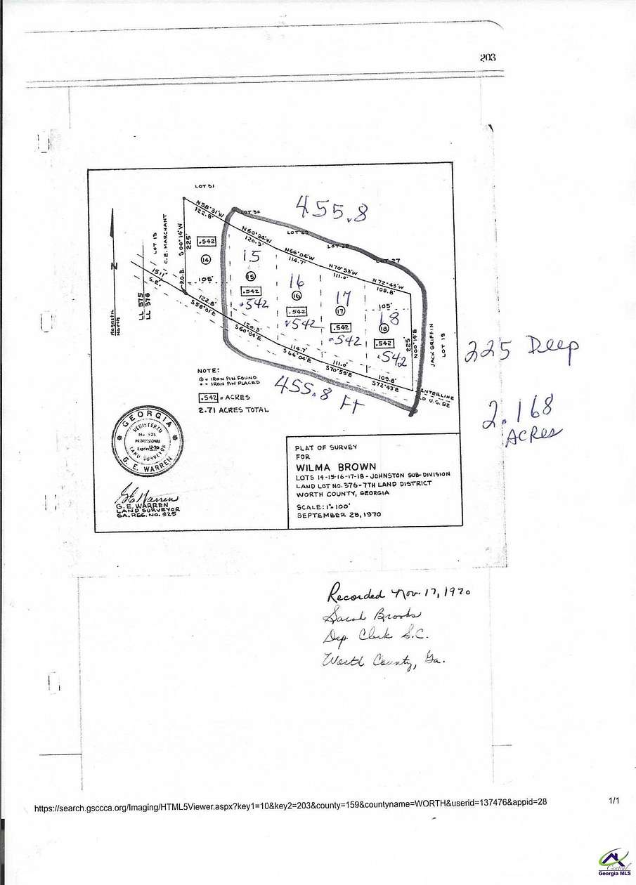 2.16 Acres of Residential Land for Sale in Sylvester, Georgia