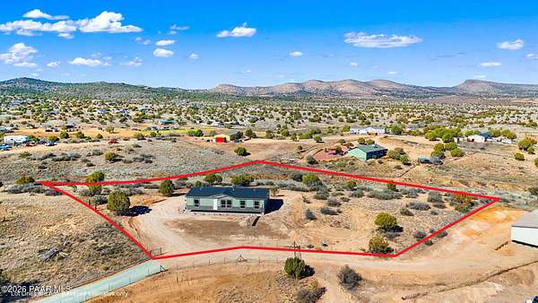 2 Acres of Residential Land with Home for Sale in Chino Valley, Arizona