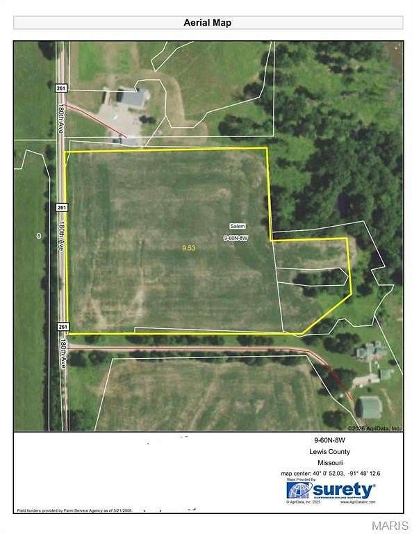9 Acres of Land for Sale in Ewing, Missouri