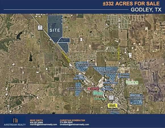 333 Acres of Land for Sale in Godley, Texas
