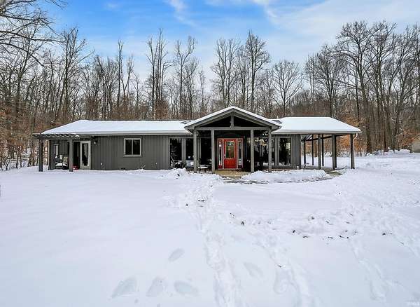 12.6 Acres of Recreational Land with Home for Sale in Morgantown, Indiana