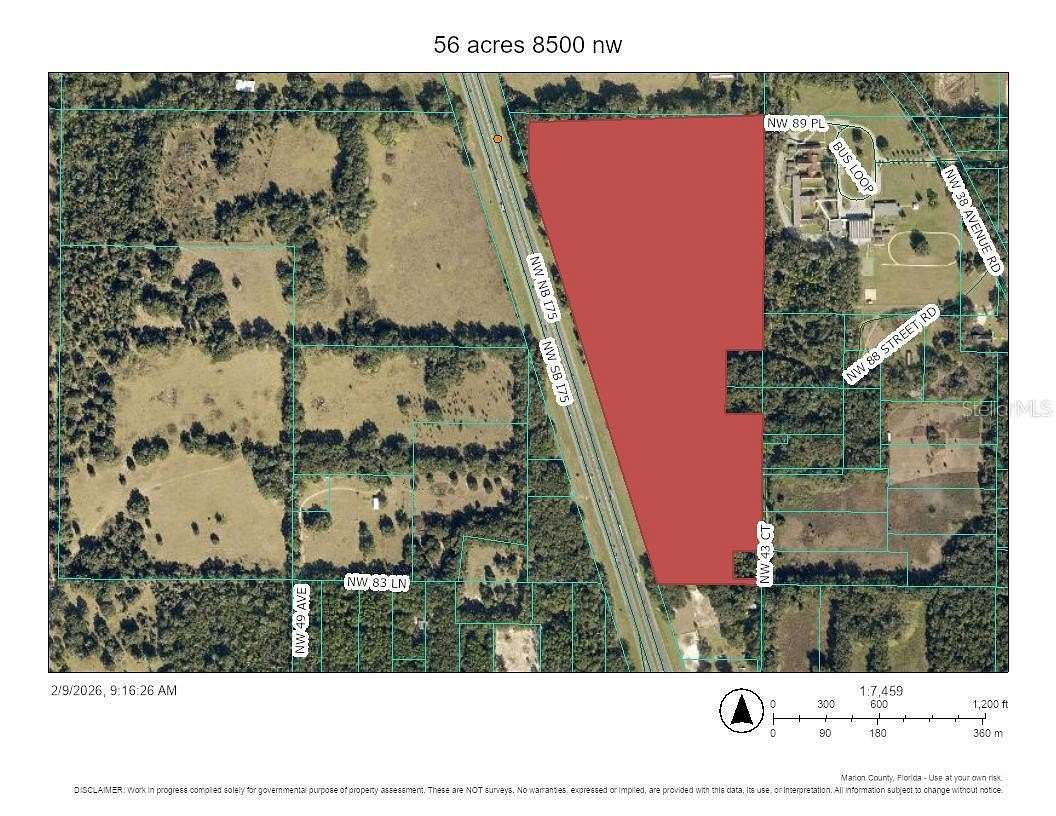 56.8 Acres of Recreational Land with Home for Sale in Ocala, Florida