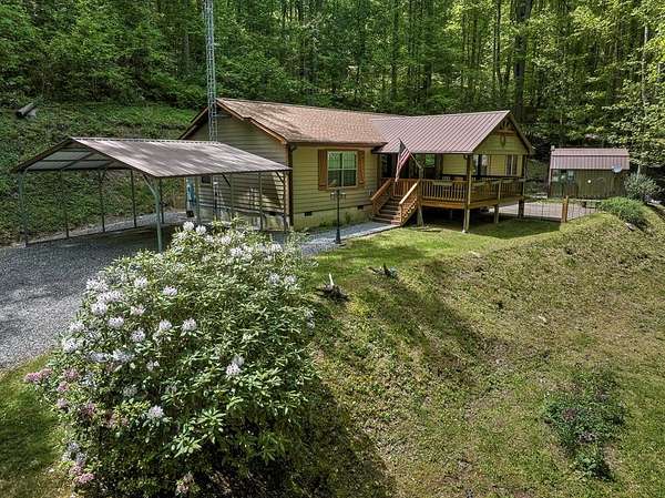 2 Acres of Land with Home for Sale in Whittier, North Carolina
