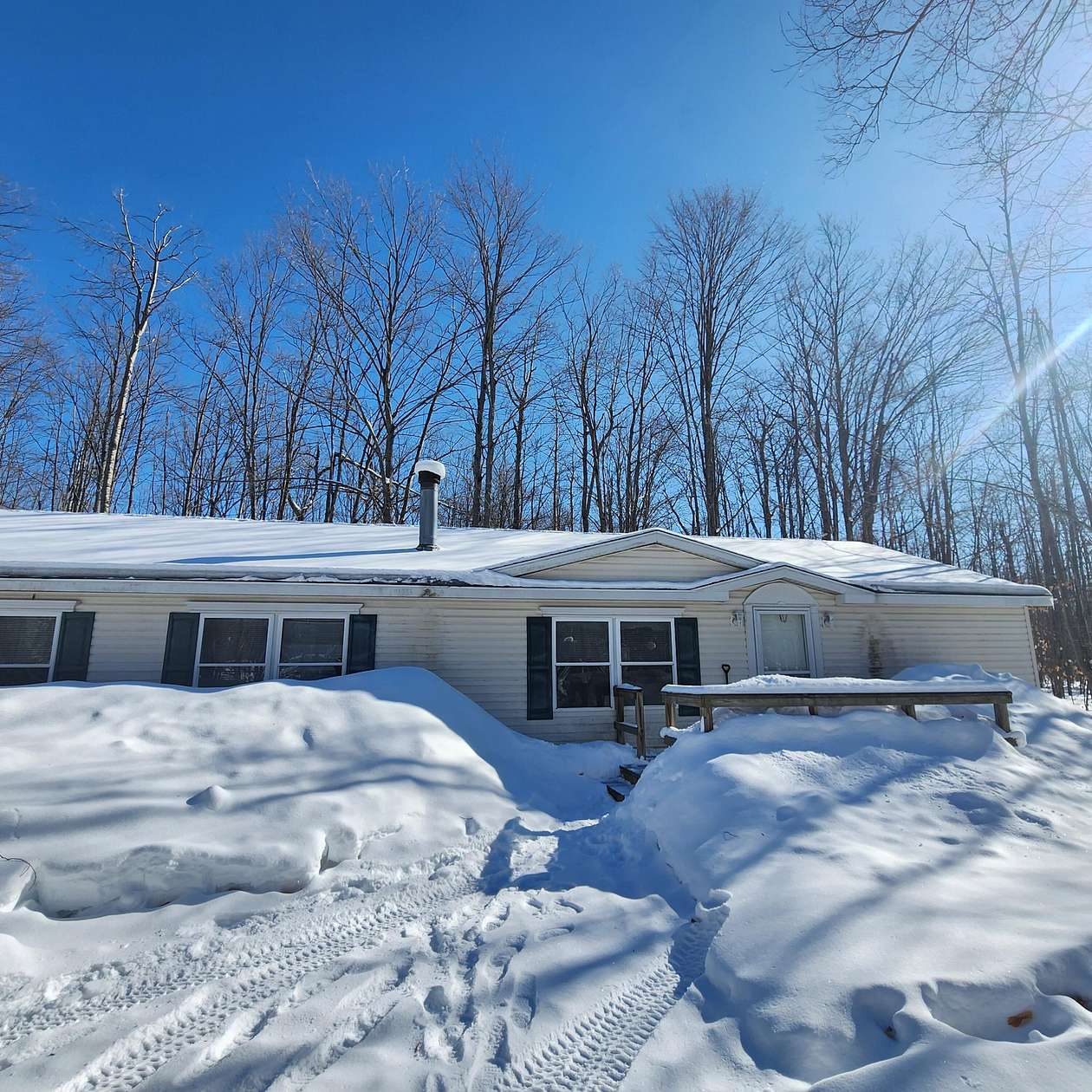 2 Acres of Residential Land with Home for Sale in Frederic, Michigan