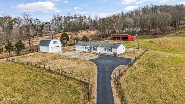 6.59 Acres of Land with Home for Sale in Rocky Top, Tennessee