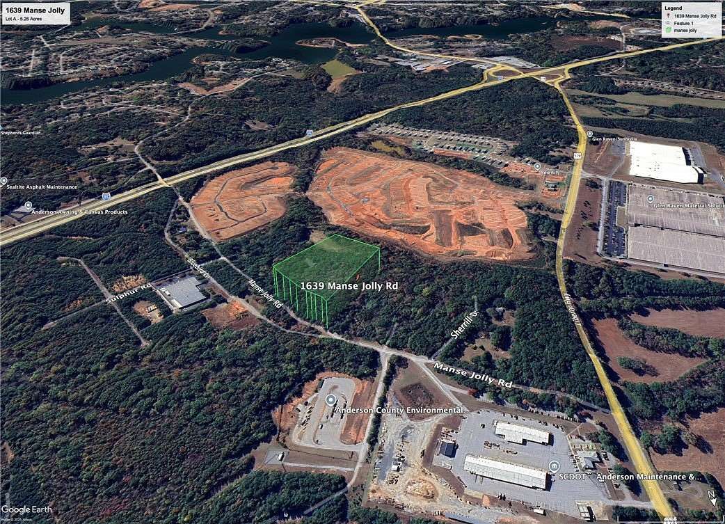 5.36 Acres of Commercial Land for Sale in Anderson, South Carolina
