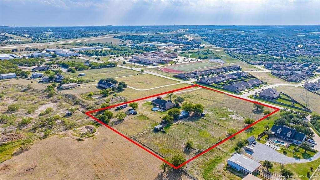 4.77 Acres of Residential Land with Home for Sale in Roanoke, Texas