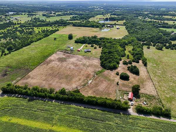 17.6 Acres of Land with Home for Sale in Leonard, Texas