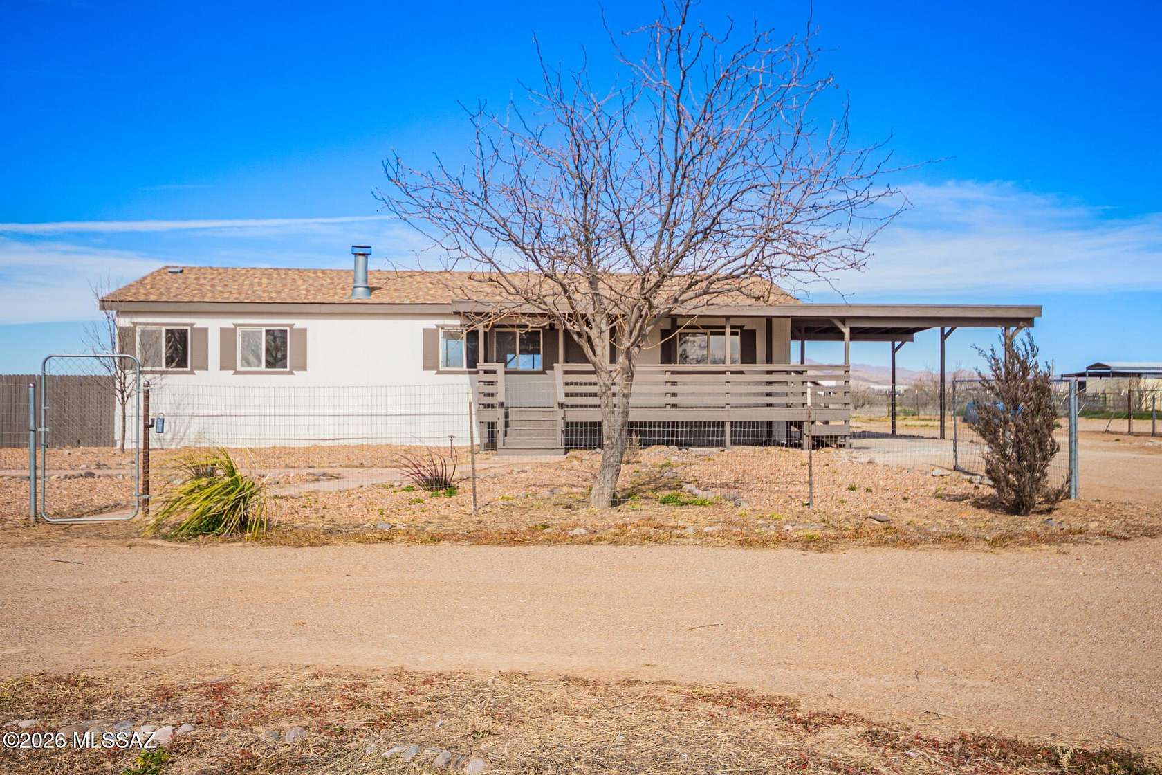 5 Acres of Residential Land with Home for Sale in Willcox, Arizona