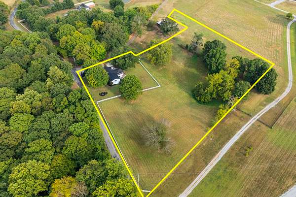 5 Acres of Residential Land with Home for Sale in Cedar Hill, Tennessee
