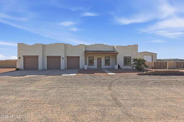 2 Acres of Residential Land with Home for Sale in Wittmann, Arizona