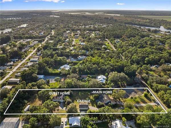 2.5 Acres of Residential Land with Home for Sale in Stuart, Florida
