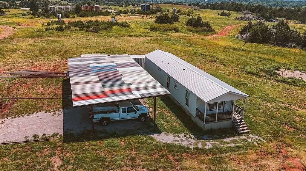 3.7 Acres of Land with Home for Sale in Meridian, Oklahoma