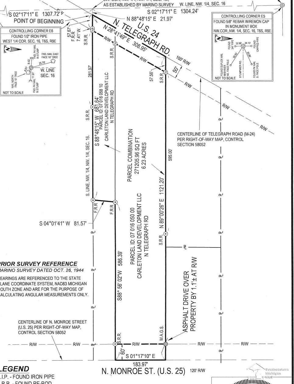 6.23 Acres of Commercial Land for Sale in Monroe, Michigan