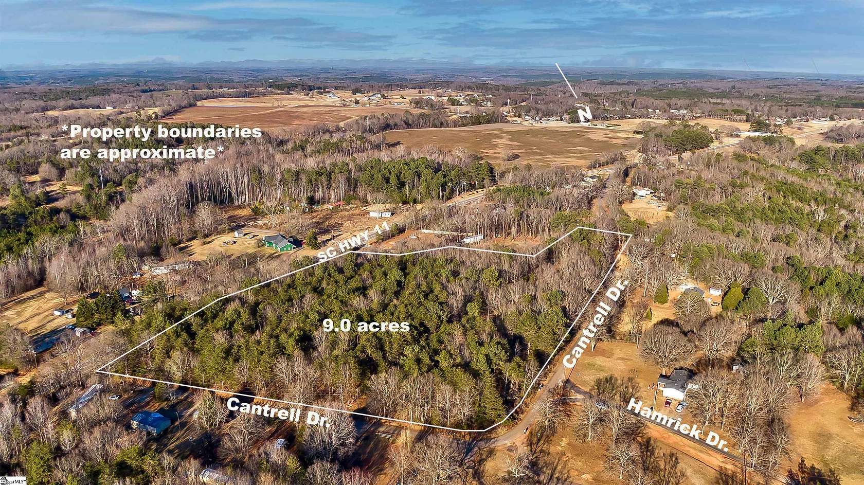 9 Acres of Residential Land for Sale in Chesnee, South Carolina