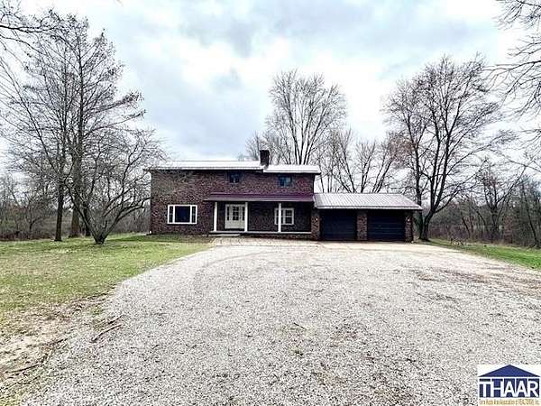 36 Acres of Land with Home for Sale in Shelburn, Indiana