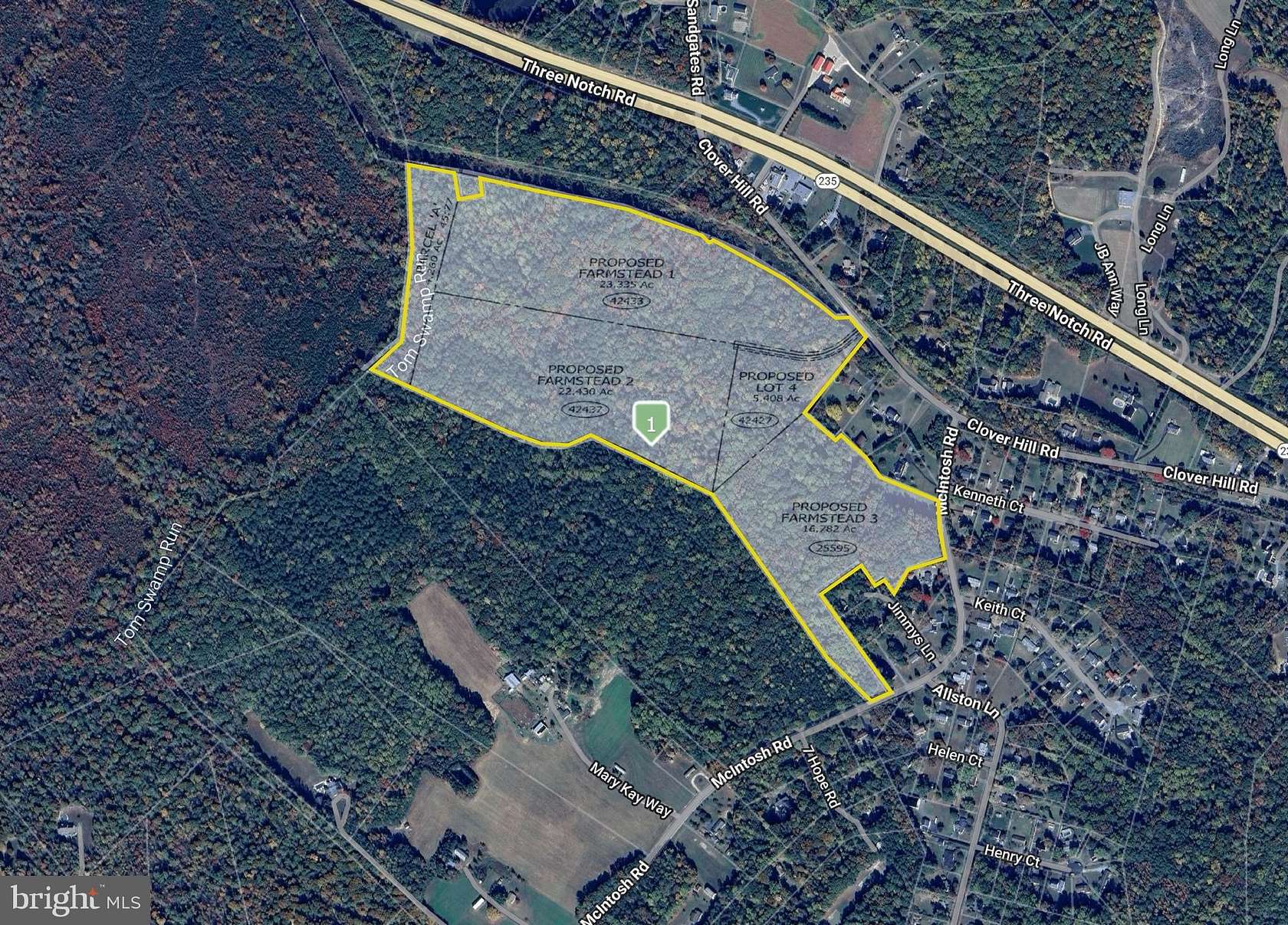 72.2 Acres of Recreational & Residential Land for Sale in Hollywood, Maryland