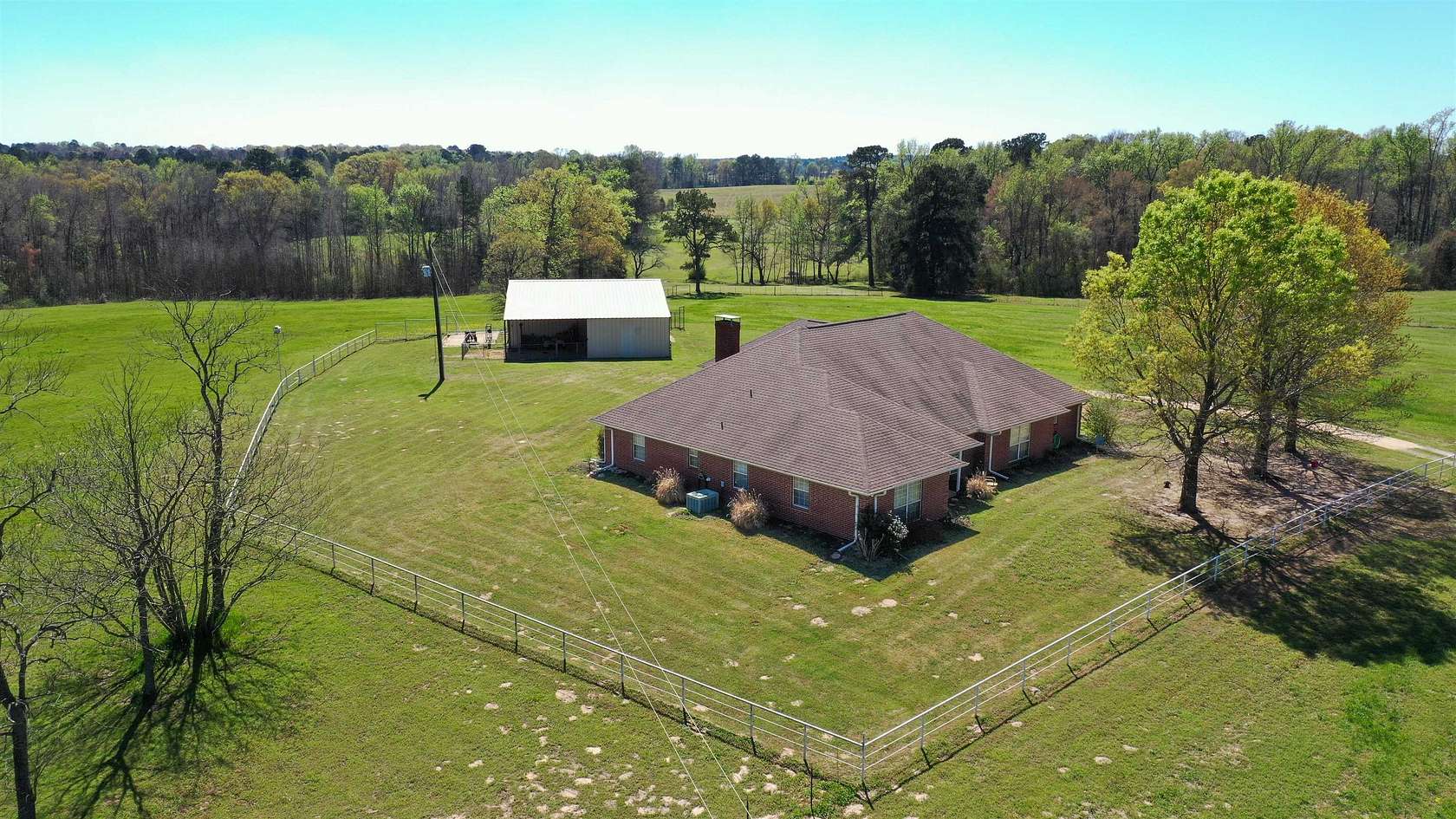 23.4 Acres of Agricultural Land with Home for Sale in Linden, Texas