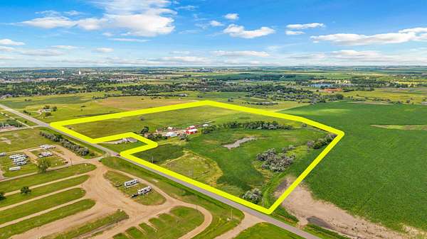 37.7 Acres of Land with Home for Sale in Aberdeen, South Dakota