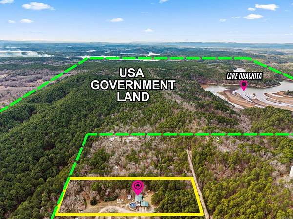 2.4 Acres of Residential Land with Home for Sale in Jessieville, Arkansas