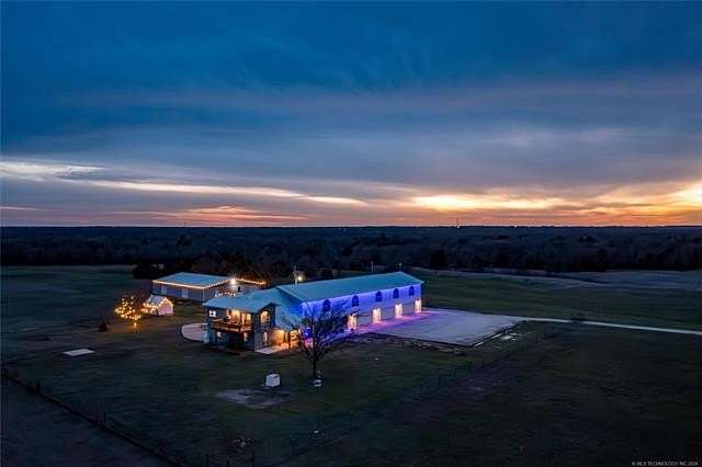 110 Acres of Recreational Land with Home for Sale in Calera, Oklahoma