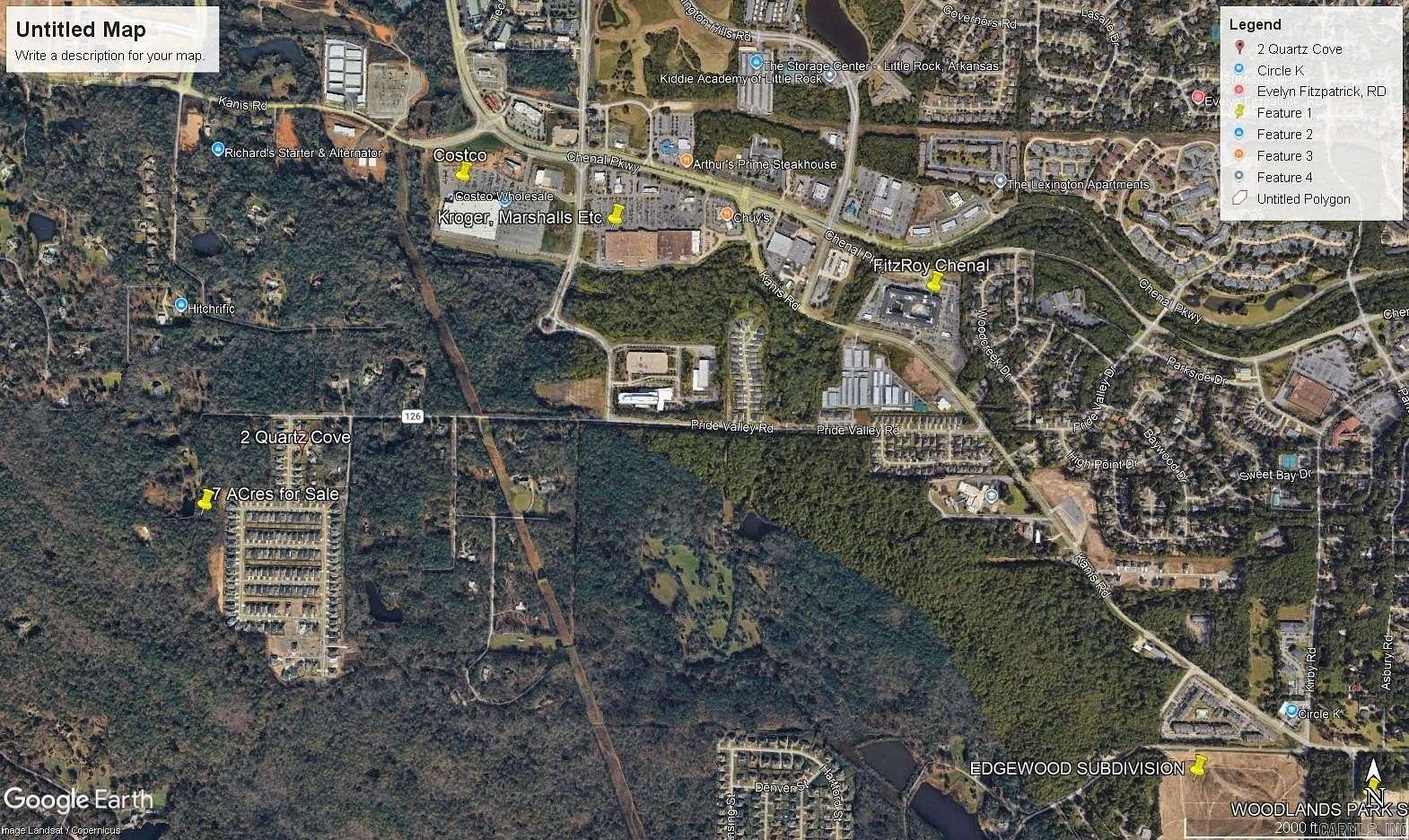 7 Acres of Land for Sale in Little Rock, Arkansas