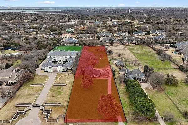 3 Acres of Residential Land with Home for Sale in Southlake, Texas
