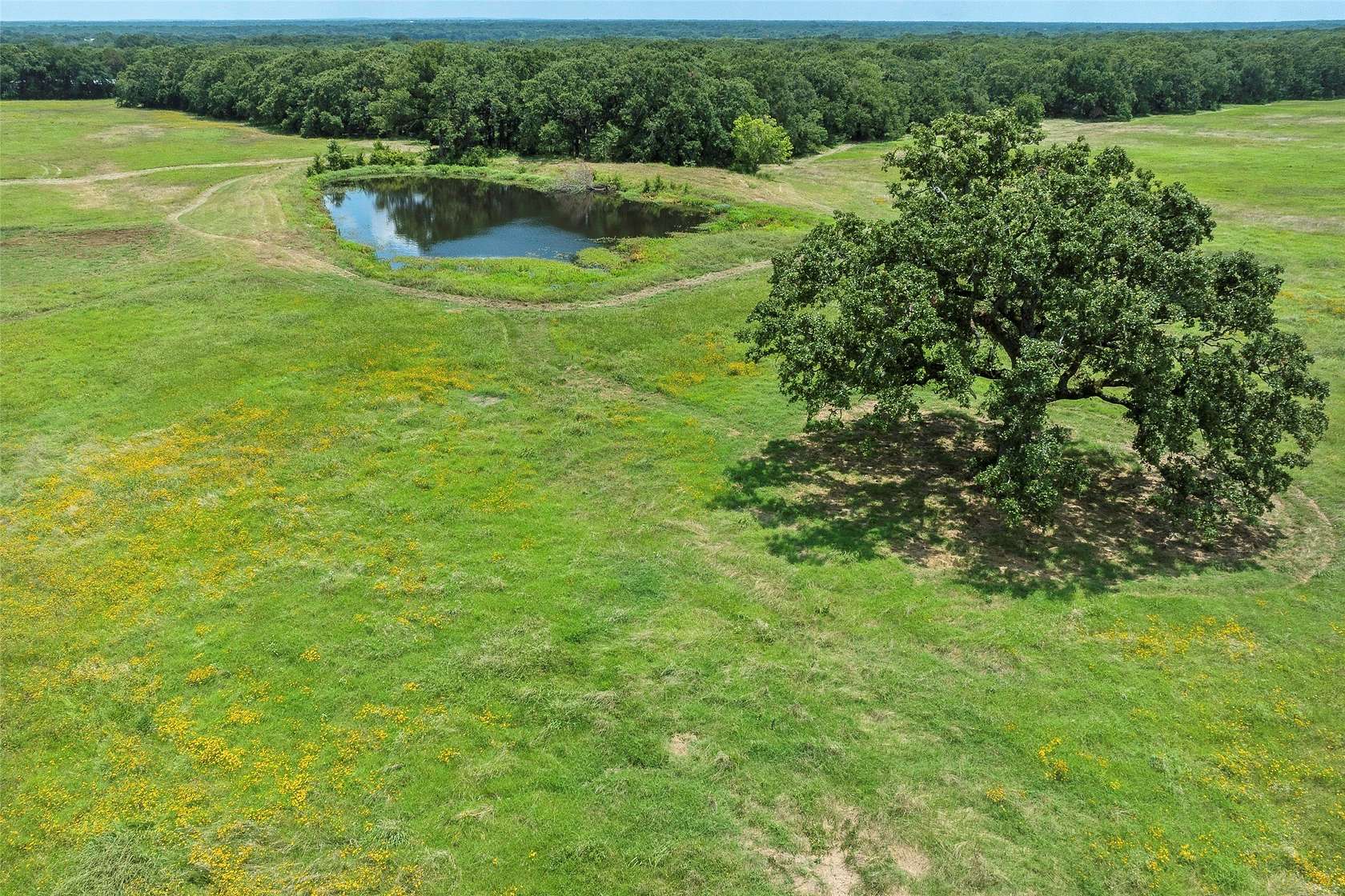 68.9 Acres of Land with Home for Sale in Kemp, Texas