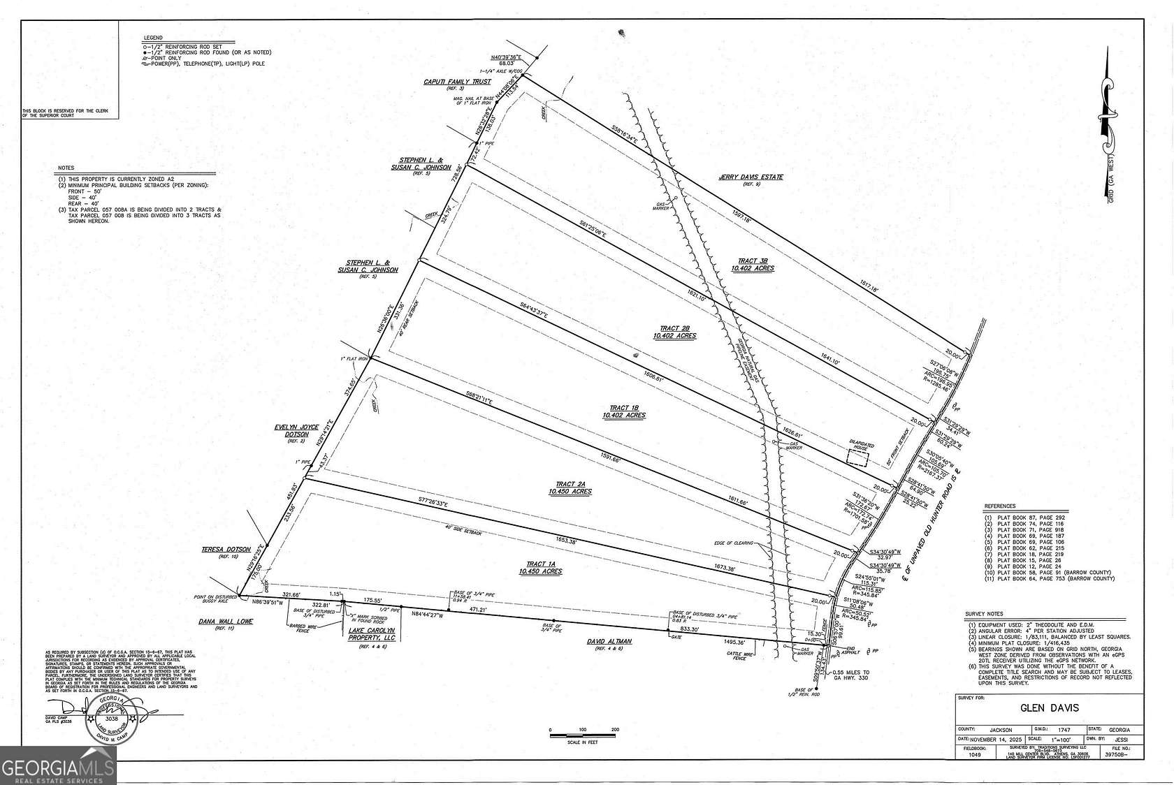 10.5 Acres of Land for Sale in Statham, Georgia
