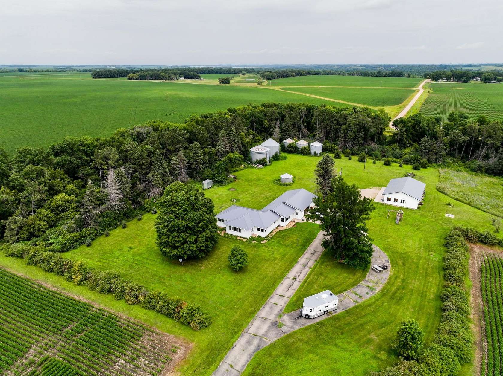 6.83 Acres of Land with Home for Sale in Montevideo, Minnesota