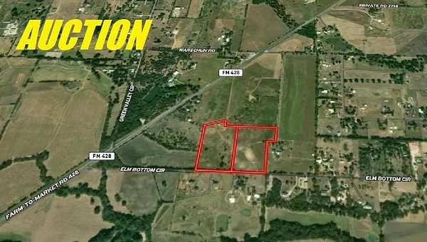 22.4 Acres of Agricultural Land for Auction in Denton, Texas