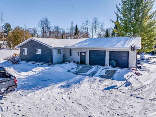 5 Acres of Residential Land with Home for Sale in West Branch, Michigan