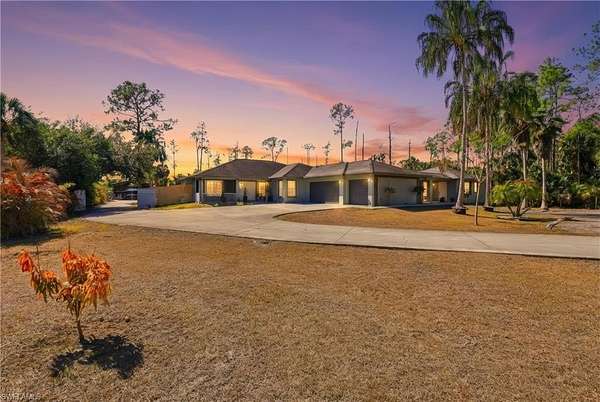 2.5 Acres of Land with Home for Sale in Naples, Florida