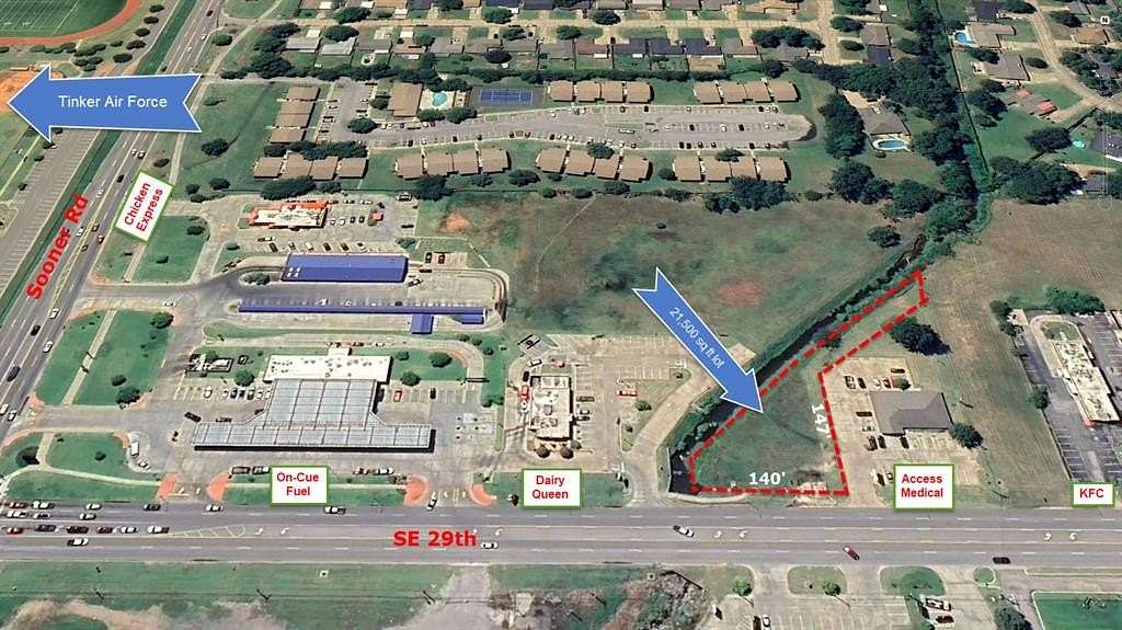 0.49 Acres of Commercial Land for Sale in Del City, Oklahoma