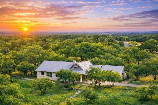 25.3 Acres of Land with Home for Sale in Round Mountain, Texas