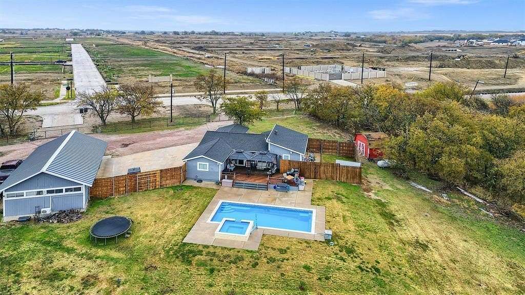 2.5 Acres of Land with Home for Lease in Celina, Texas
