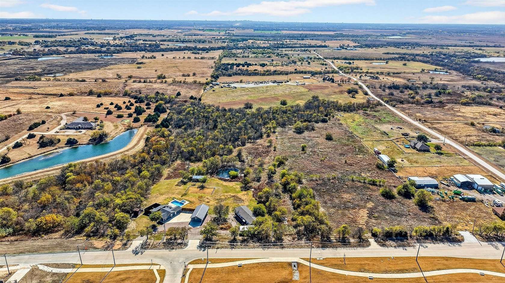 2.5 Acres of Land with Home for Lease in Celina, Texas