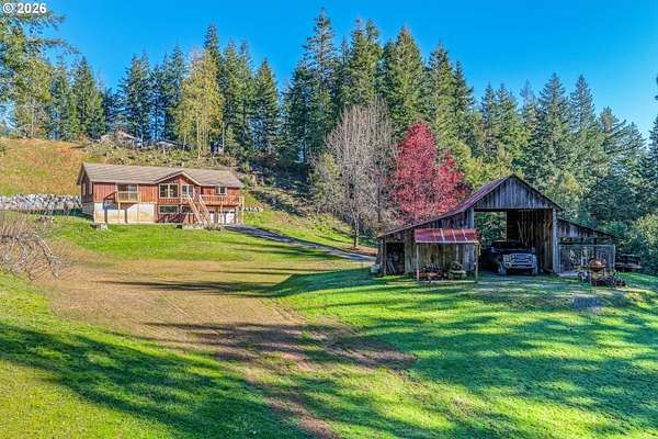 4.88 Acres of Residential Land with Home for Sale in Myrtle Point, Oregon