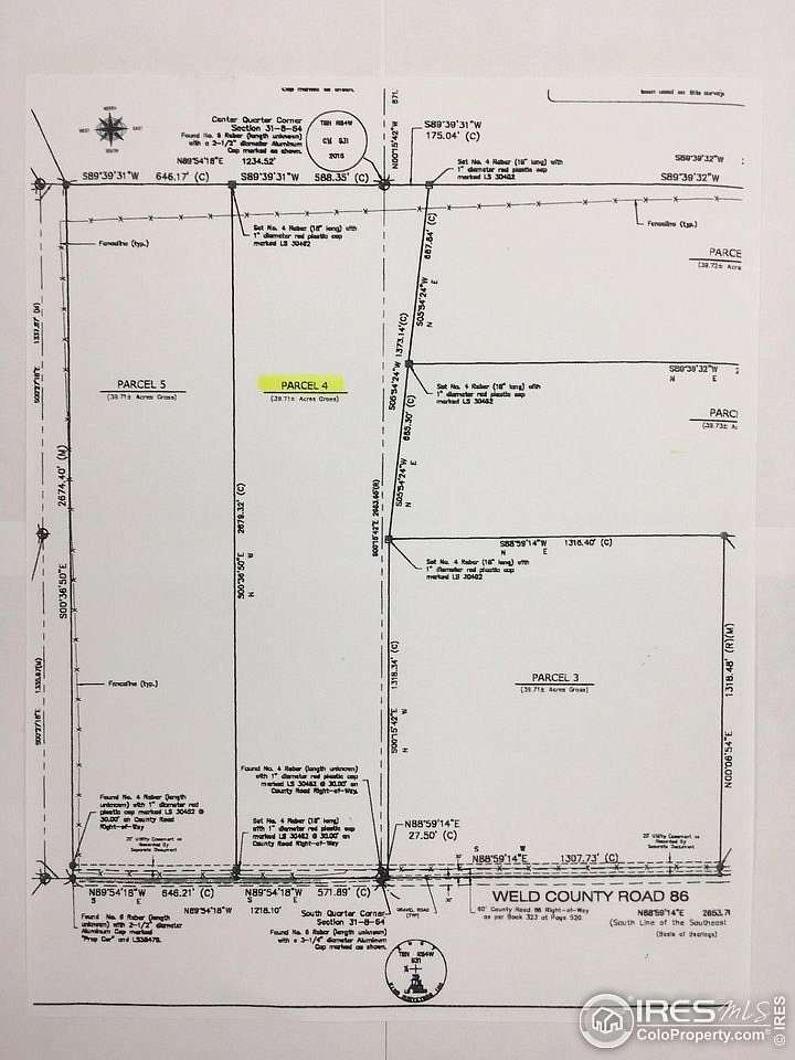 39.7 Acres of Agricultural & Residential Land for Sale in Ault, Colorado