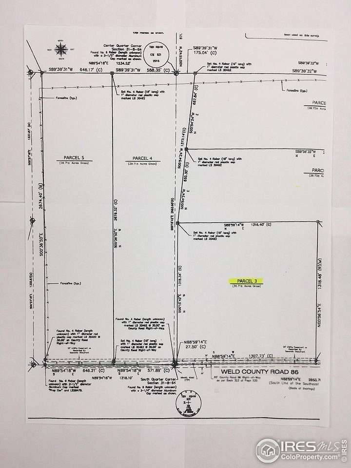 39.7 Acres of Agricultural & Residential Land for Sale in Ault, Colorado