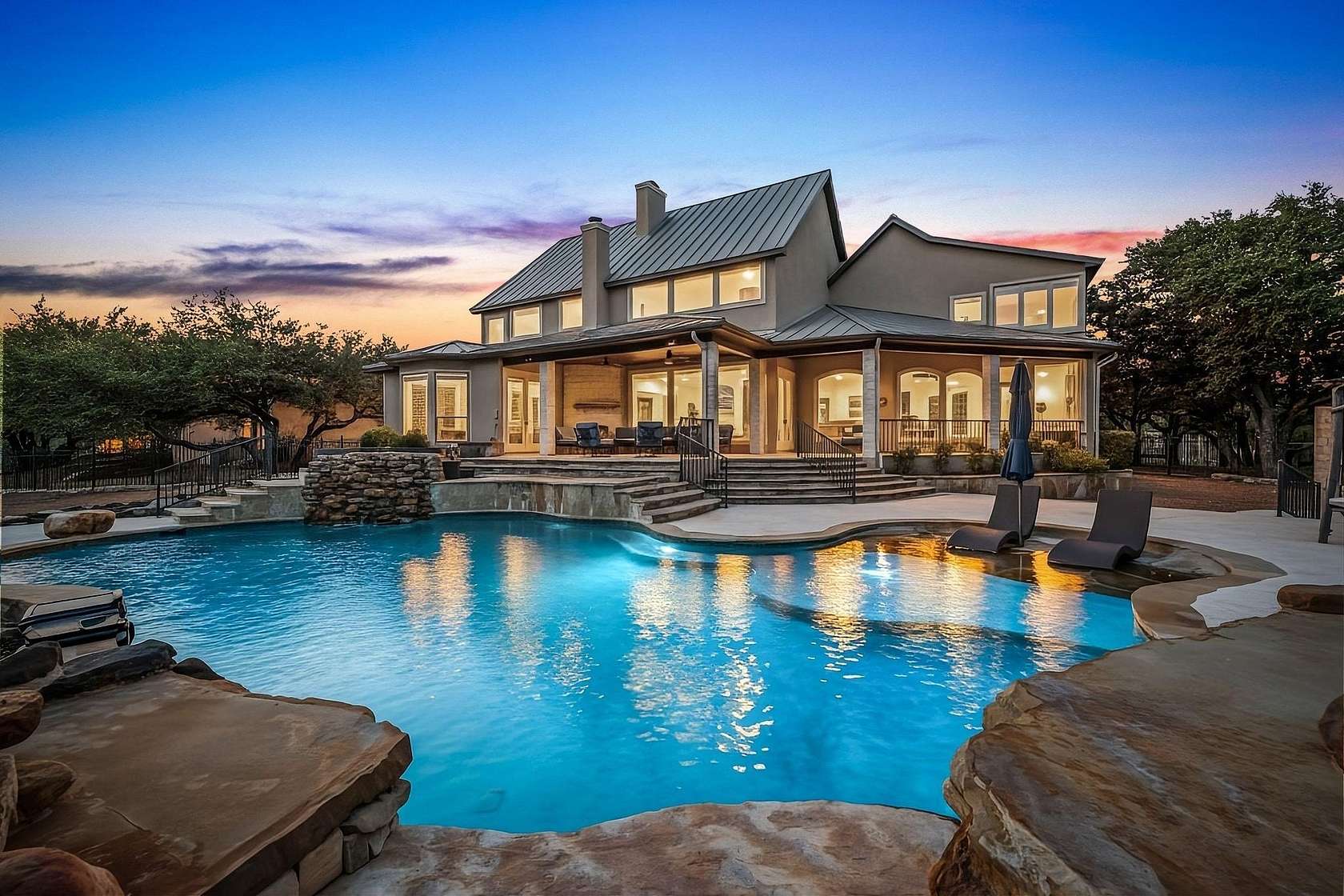 5.69 Acres of Residential Land with Home for Sale in Spring Branch, Texas