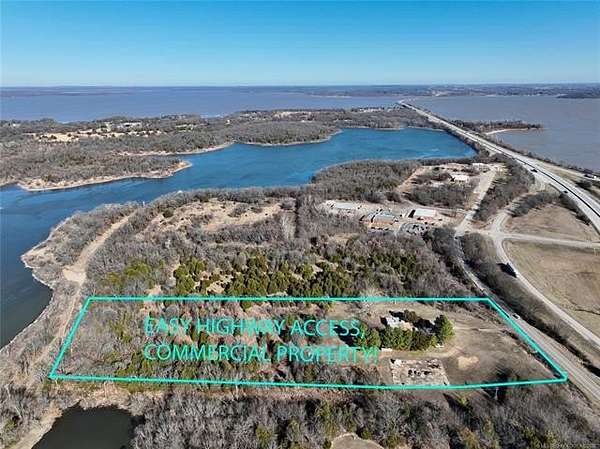 12.7 Acres of Improved Commercial Land for Sale in Eufaula, Oklahoma
