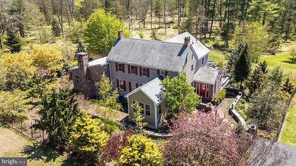 8.35 Acres of Land with Home for Sale in Erwinna, Pennsylvania