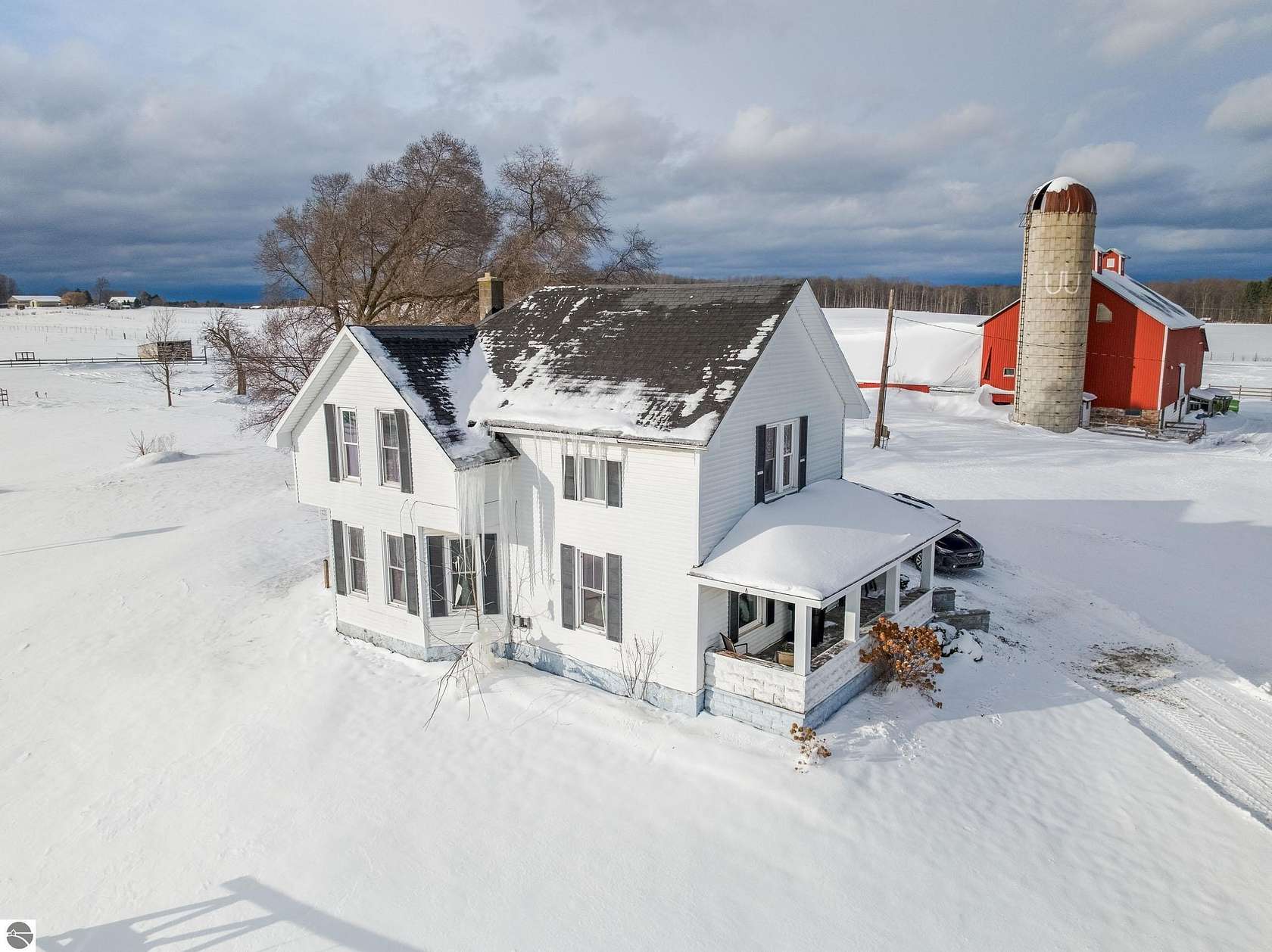 61.2 Acres of Agricultural Land with Home for Sale in Interlochen, Michigan