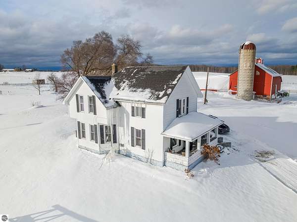 61.2 Acres of Agricultural Land with Home for Sale in Interlochen, Michigan