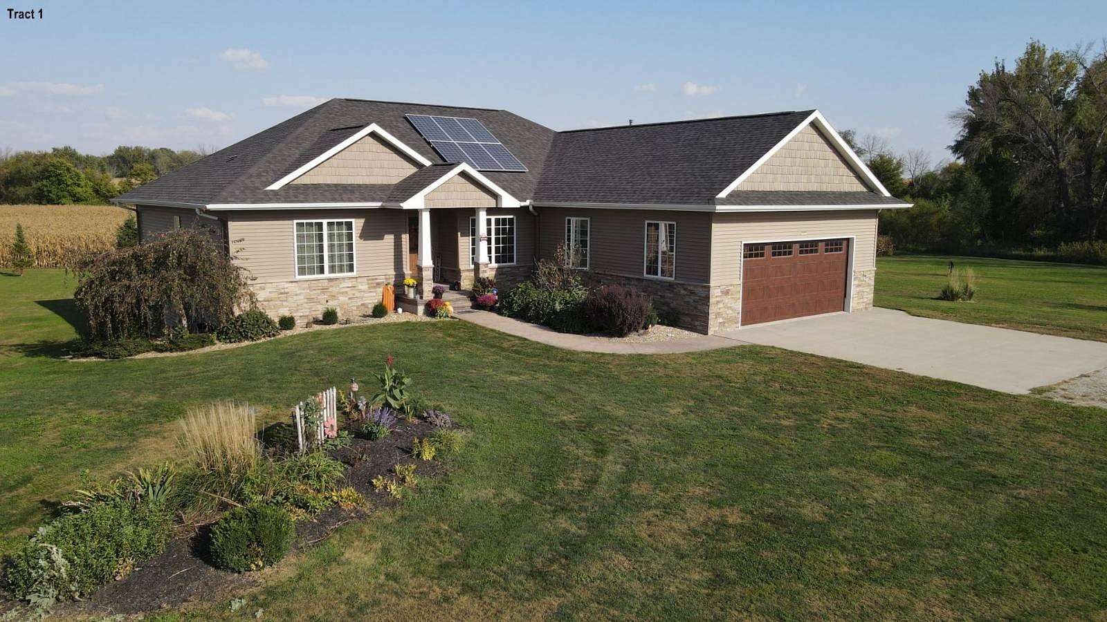 18.2 Acres of Land with Home for Sale in Alburnett, Iowa