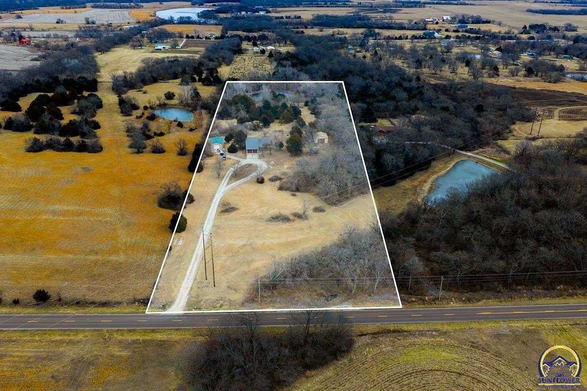 9.3 Acres of Residential Land with Home for Sale in Wakarusa, Kansas
