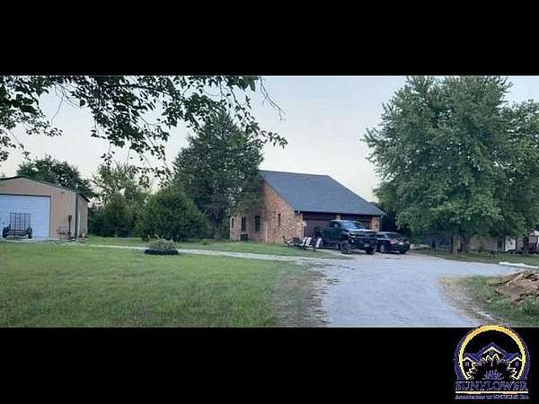 9.3 Acres of Residential Land with Home for Sale in Wakarusa, Kansas